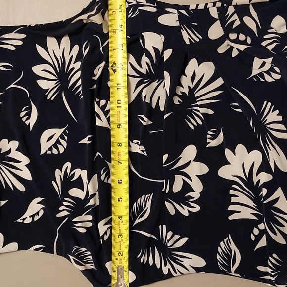 Lauren Ralph Lauren Dress Navy Blue and White Sleeveless Sheath - Picture 8 of 10